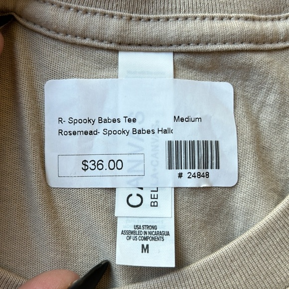NEW Spooky Babes Club Beige Halloween T-Shirt - Picture 5 of 7